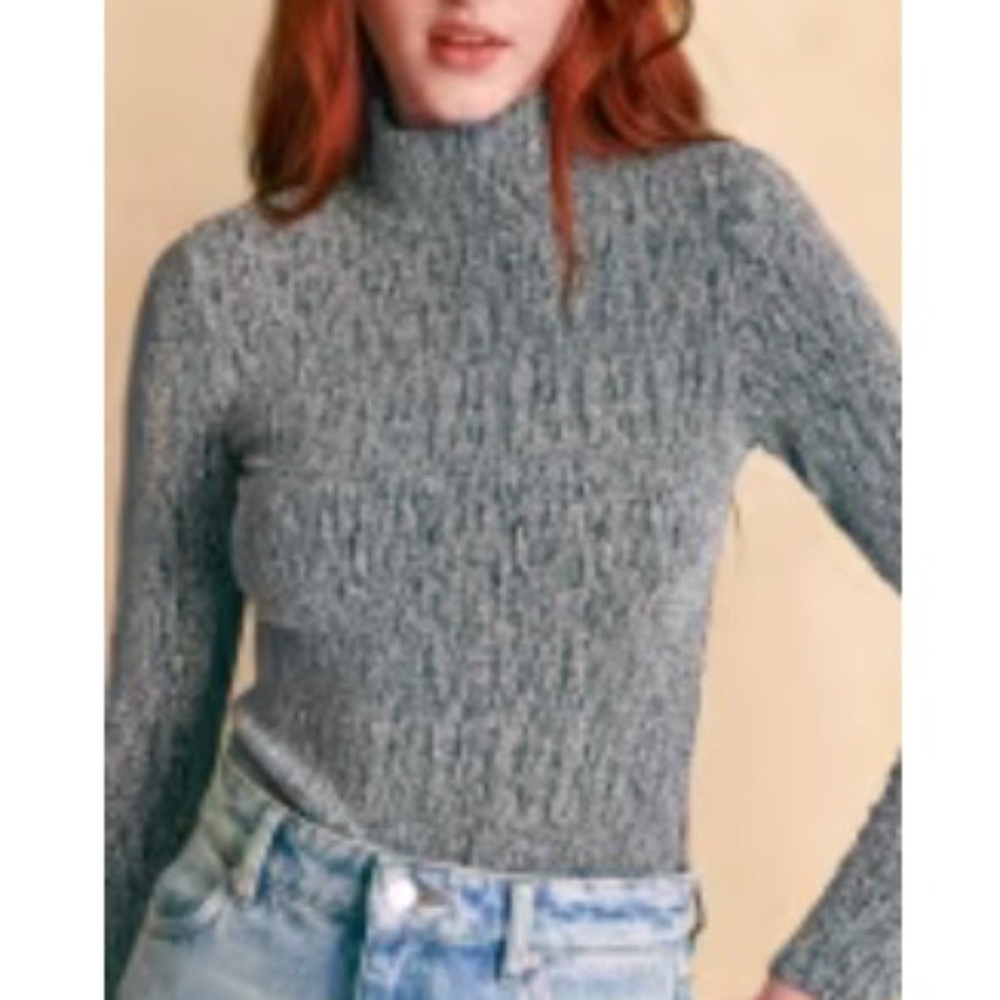 Sezane Nemy Jumper Silver - Size M NWT